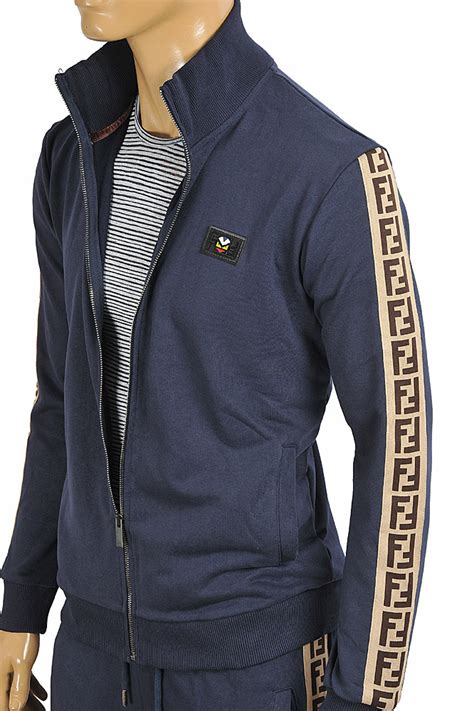 fendi blue tracksuit|fendi tracksuit sale.